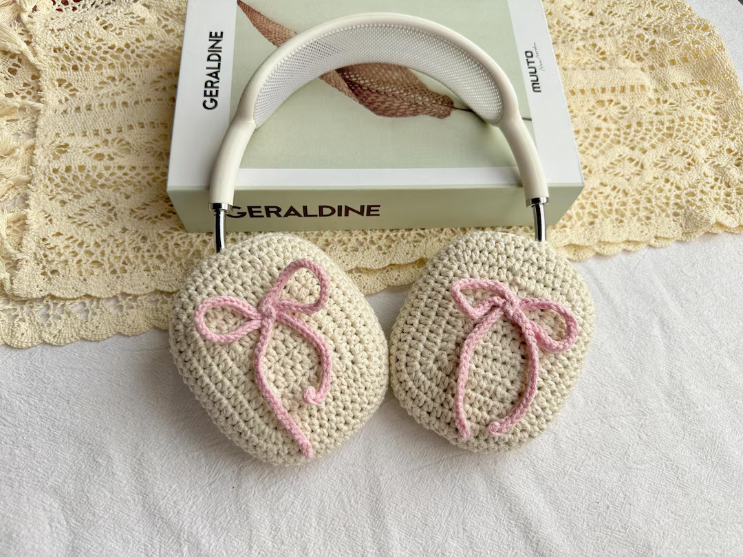 Bow Airpods Max Headphone Covers crochet Airpods Max Case AirPod Max Cover Sony Xm5 Cover Sony Xm... | Etsy (US)