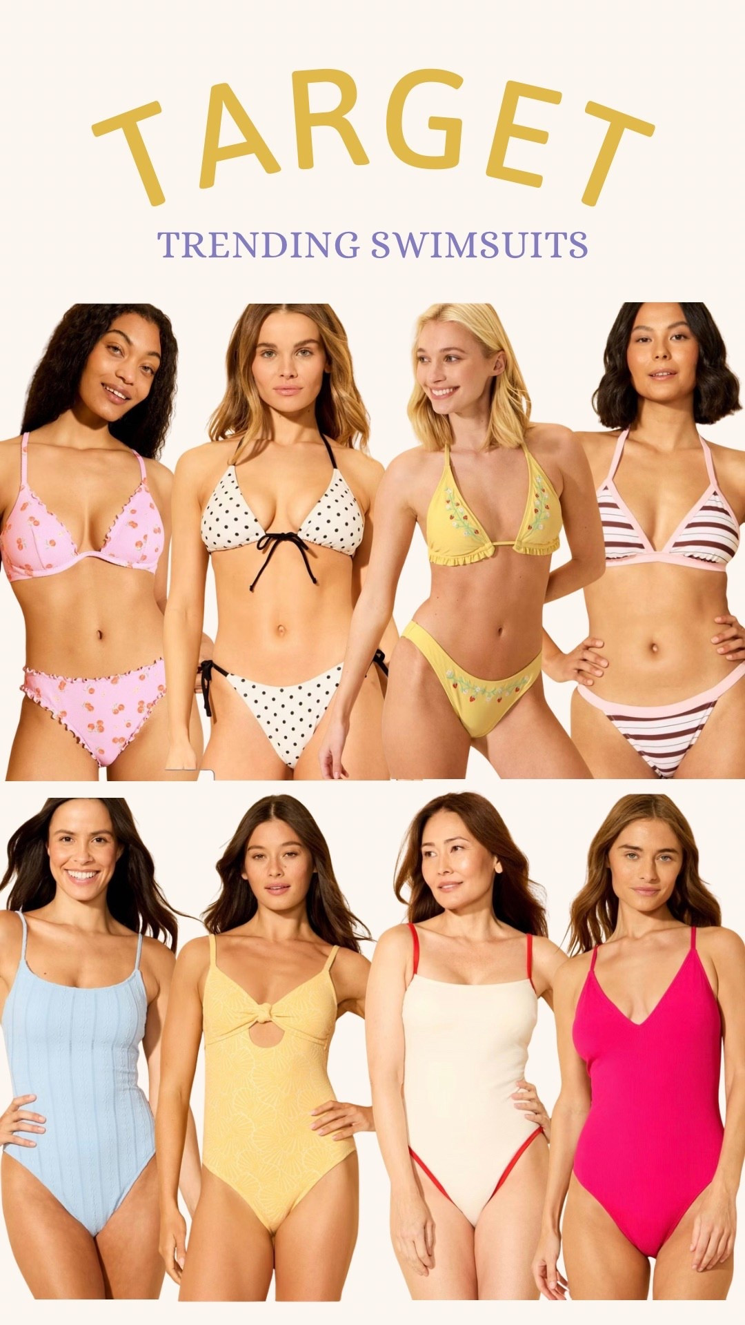 Cute bathing suits from @Target ￼🎯

#LTKSwim #LTKMidsize