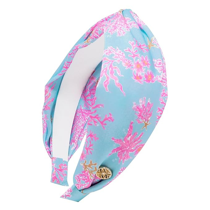 Lilly Pulitzer Colorful Twist Knot Headband Cute Hair Accessories for Women & Girls (Royal Coral) | Amazon (US)