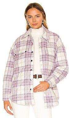 Lovers and Friends Conlee Quilted Shacket in Pink & Purple from Revolve.com | Revolve Clothing (Global)