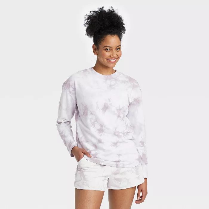 Women's French Terry Crewneck Pullover - All in Motion™ | Target
