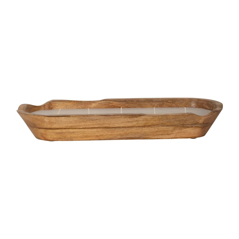 Vanilla Wood Bowl Candle, Natural, Wood | Wayfair North America
