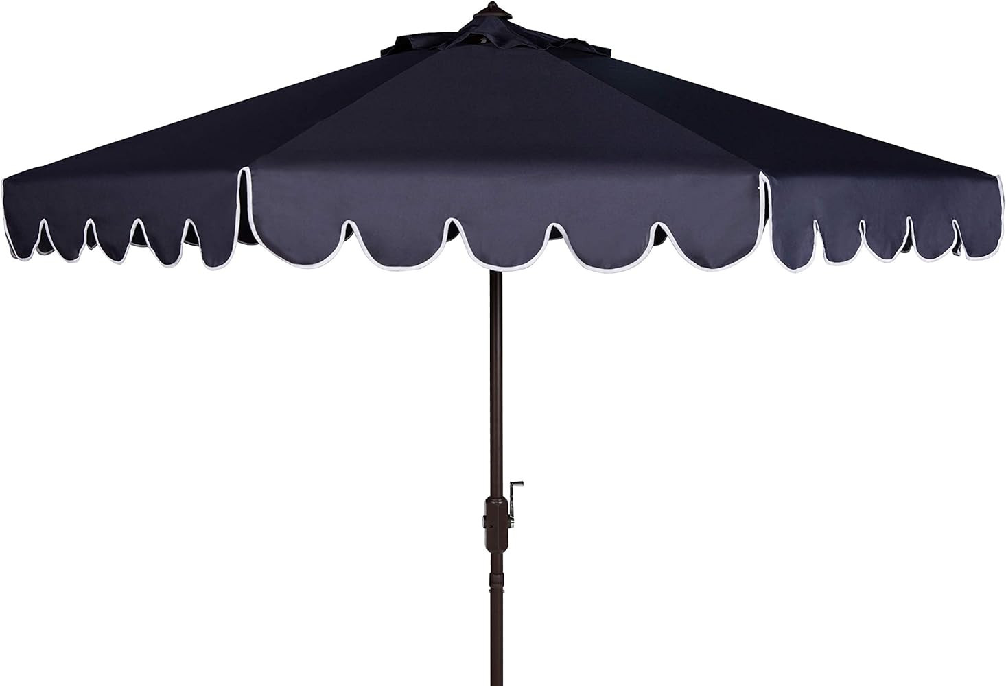 Safavieh PAT8010A Collection Venice Navy and White Single Scallop 9Ft Crank Outdoor Push Button T... | Amazon (US)