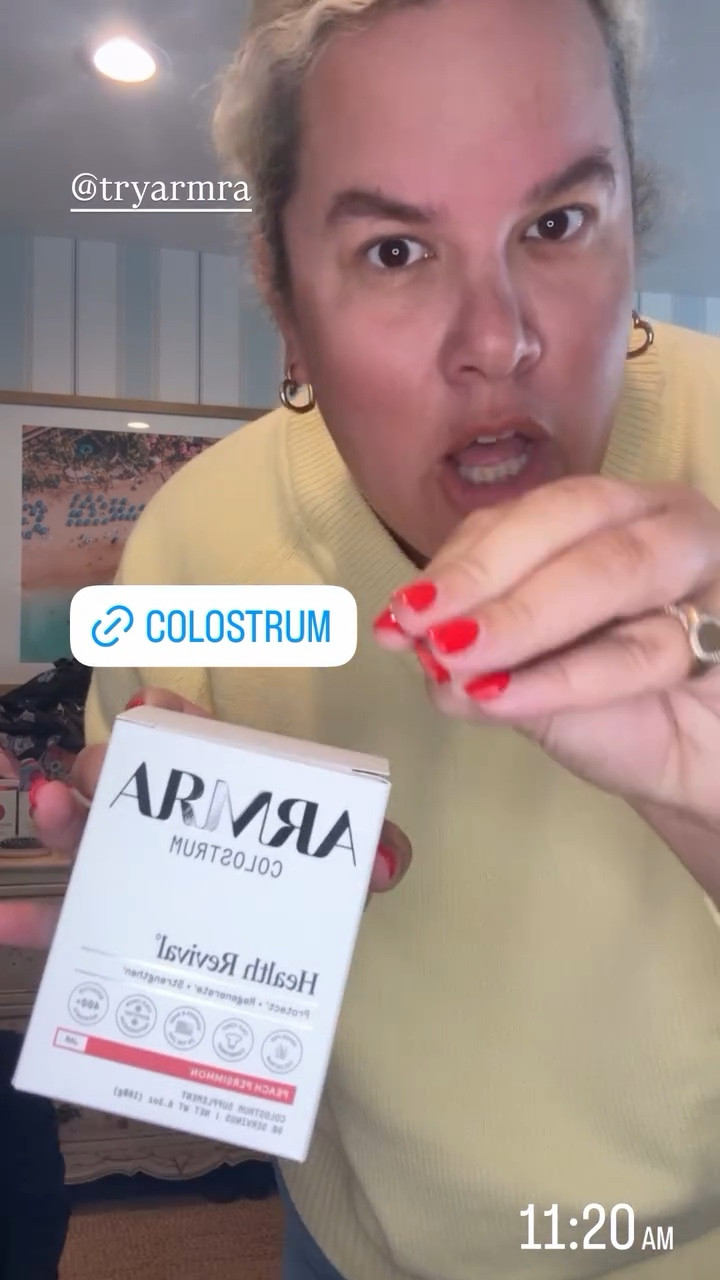 excited to try the Arma Colostrum heath revival supplement! smells like snapple!

#LTKselfcare #LTKfitnessgoals #LTKActive