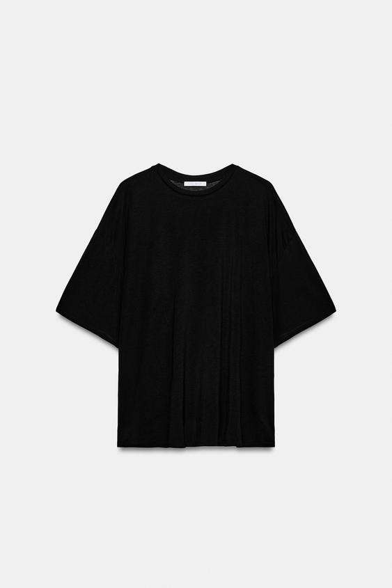 SHORT SLEEVE OVERSIZE T-SHIRT | Zara UK