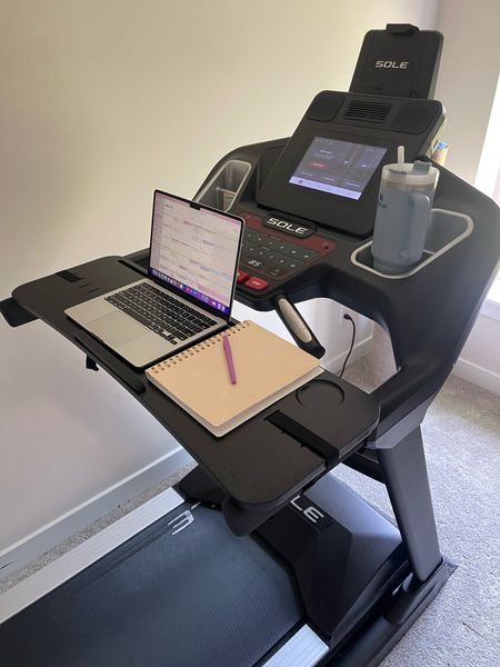 Treadmill desk! Not the prettiest picture around but love the functionality of this - I was able to walk and get my calendar and emails done. Win win! 

#LTKfitness #LTKover40 #LTKhome