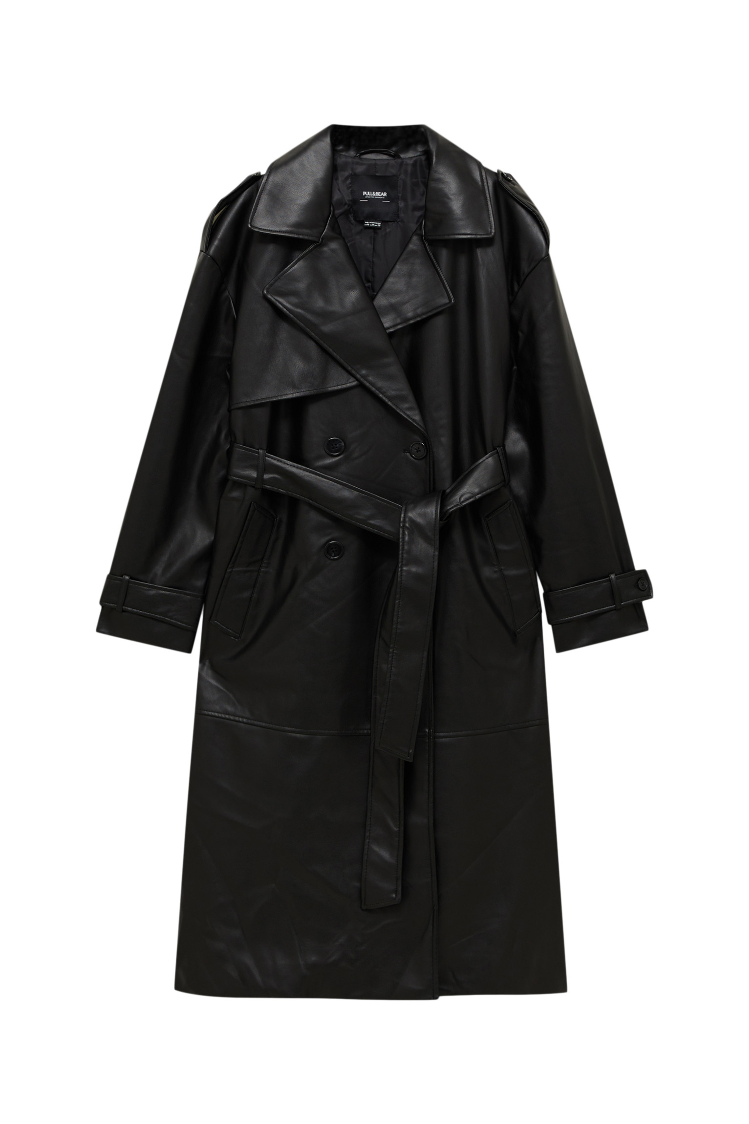 TRENCHCOAT AUS KUNSTLEDER | PULL and BEAR DE