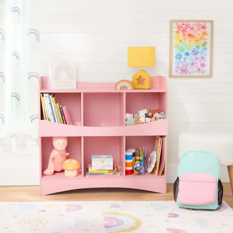 BYO Kids Toy Storage & Bookcase, Pink | Walmart (US)