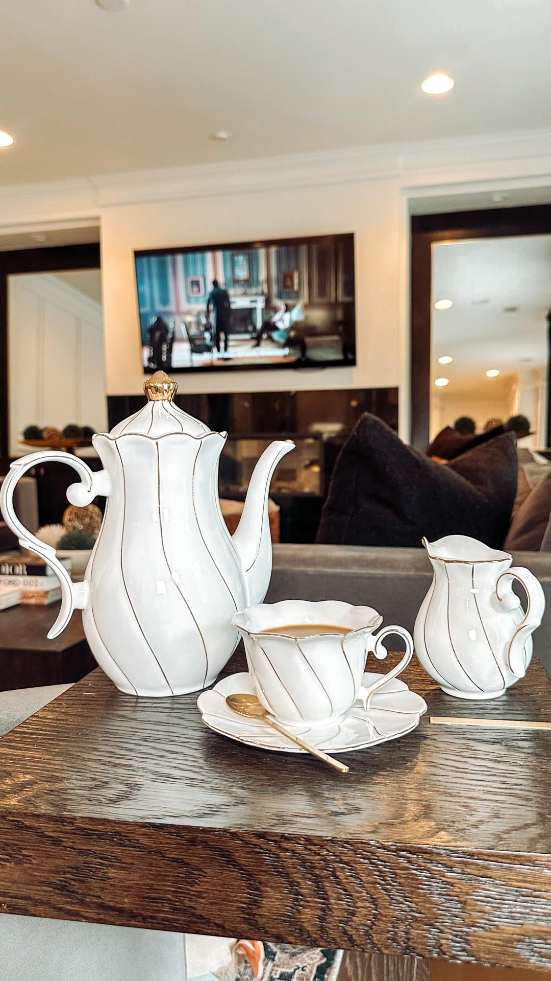 Shop this tea set for your Bridgerton watch party now. 

#LTKdayinmylife #LTKmorningroutine #LTKHome