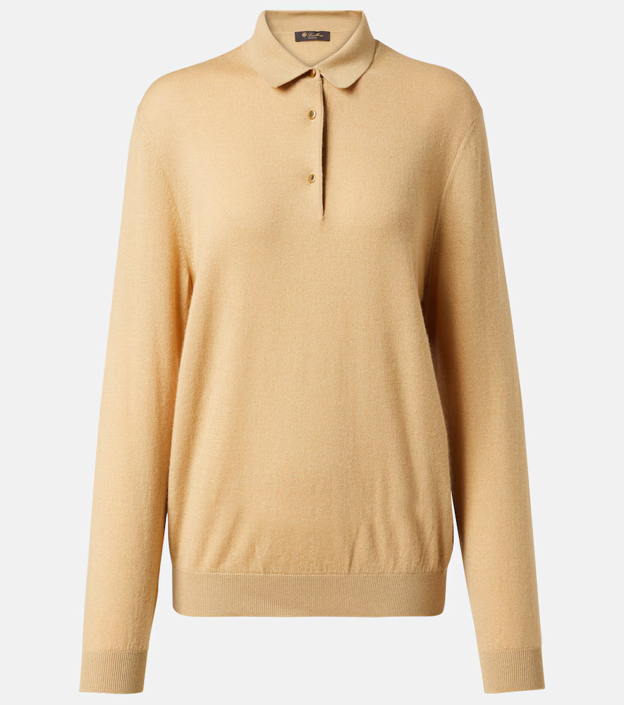 Loro Piana Luciole cashmere-blend polo sweater | Mytheresa (US/CA)