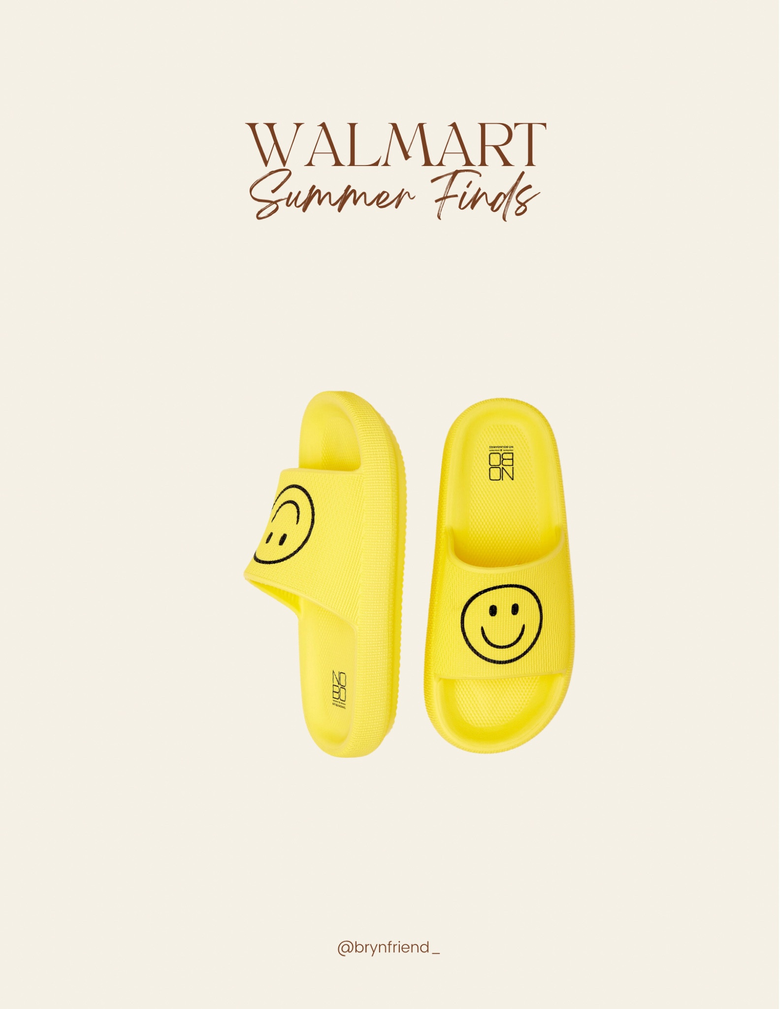 Walmart summer finds! These are super cute yellow summer slides #summerfinds #summerslides #walmart #summer 

#LTKFind #LTKunder50 #LTKunder100