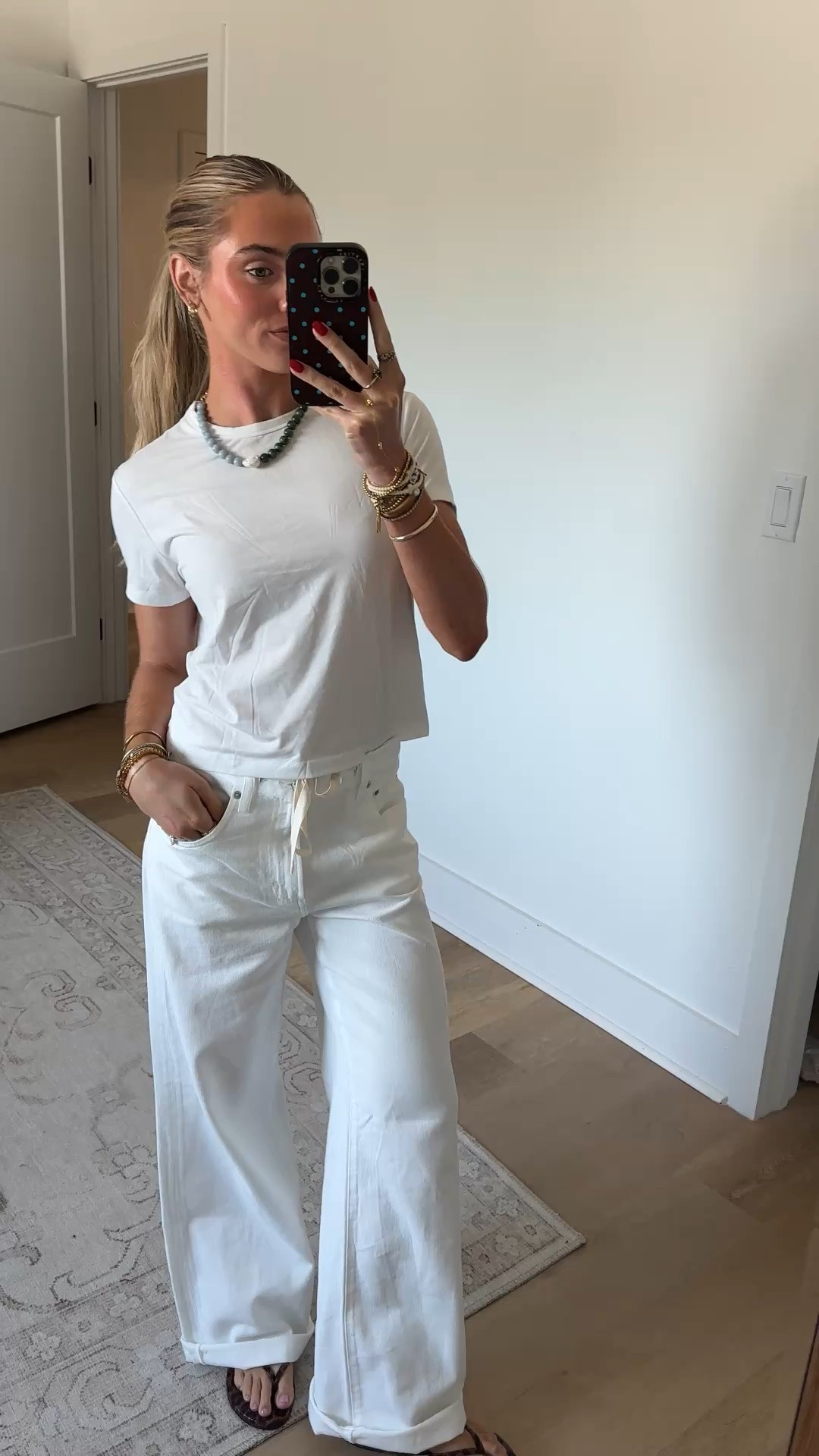 Saturday night outfit! A summer white on white my shirt is Cuts Clothing almost Fridays tee size xs (code SLOANEV) and my white denim jeans are @Pistola Denim size 24 I love the tie waist detail and my shoes are Amazon!

#LTKootd #LTKSeasonal #LTKdayinmylife
