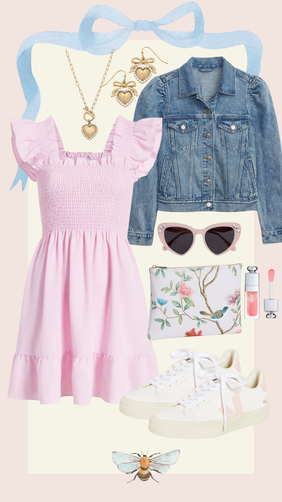 Girly spring outfit, spring dress, Easter dress, bridal shower outfit, baby shower outfit

#LTKSeasonal #LTKunder100 #LTKshoecrush