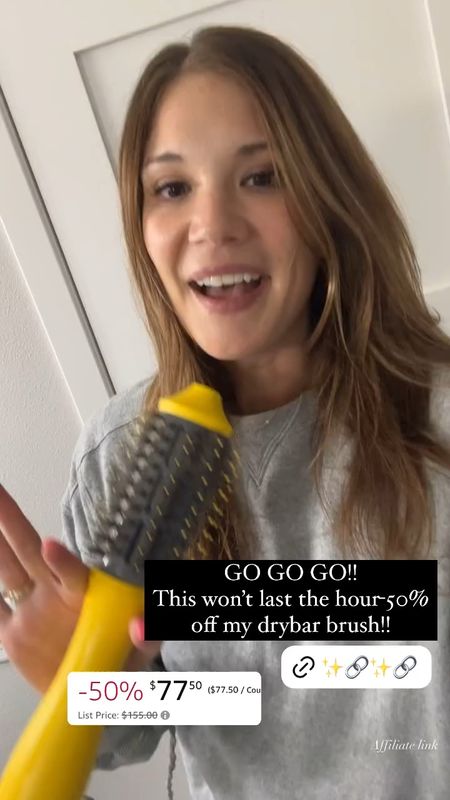Half off the drybar blowout brush! I use this so much and it’s one of my favorite hair tools ever for volume and reducing frizz.

#LTKVideo #LTKfindsunder100 #LTKsalealert