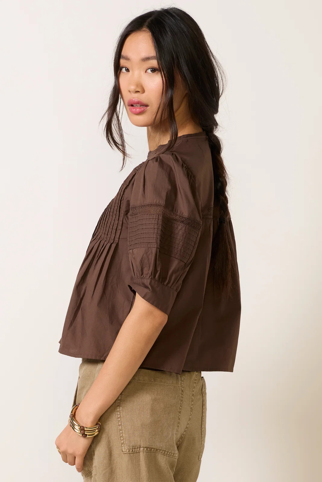 Mitchell Pintuck Blouse | Evereve
