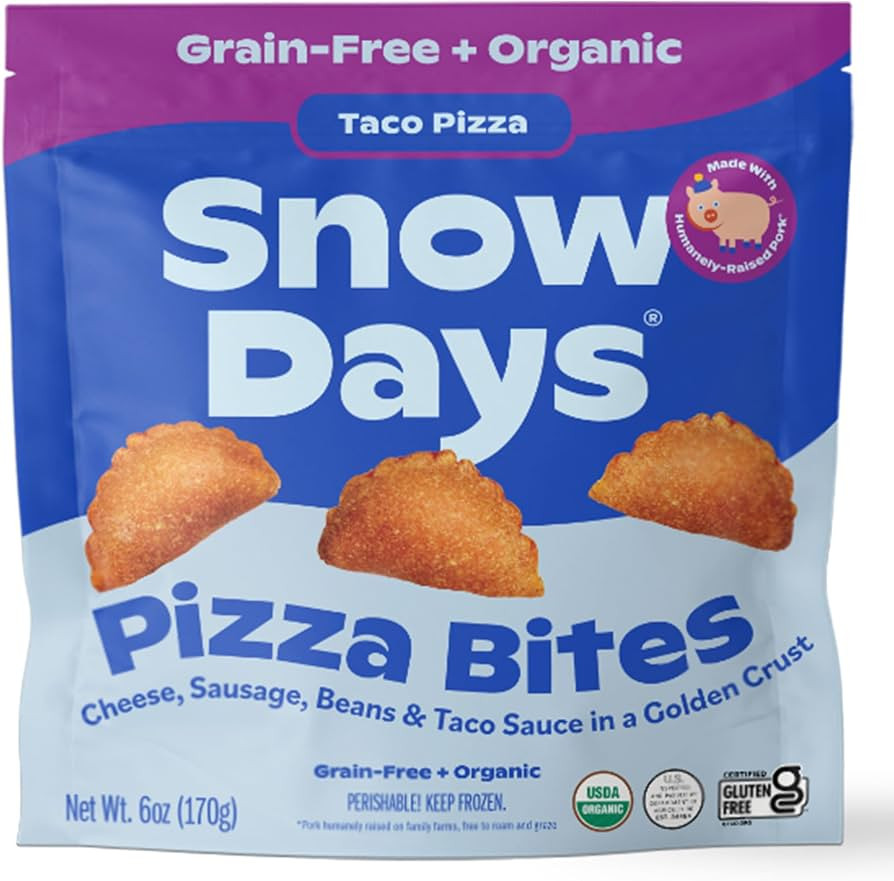Snow Days Gluten Free Grain Free Organic Taco Pizza Bites, 6 OZ | Amazon (US)