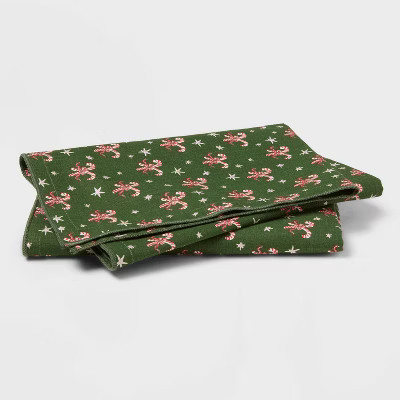 2pk Cotton Candy Cane Napkins - Threshold™ | Target