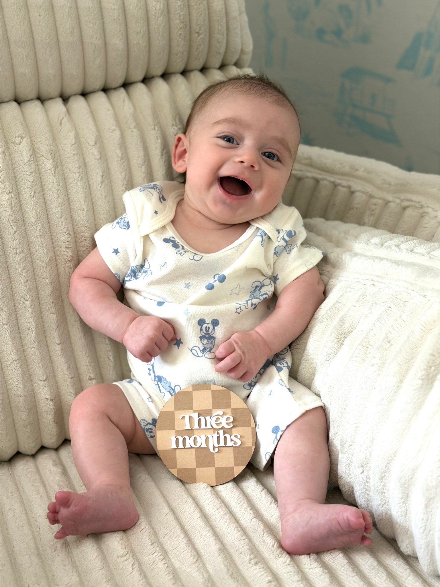 How do I already have a 3 month old? This little Mickey set is perfect for the most adorable 3mo photo. That’s smile!!!!


#LTKBaby #LTKmomlife