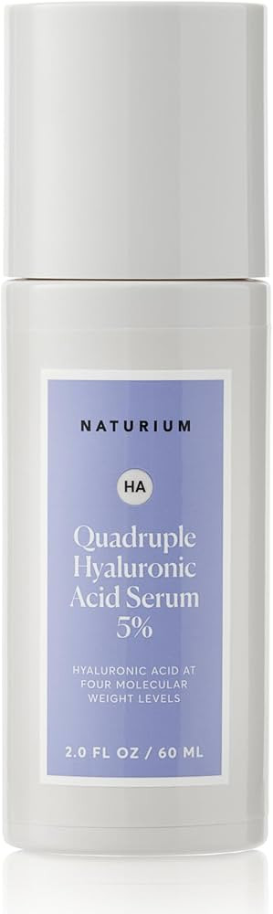Naturium Quadruple Hyaluronic Acid Serum 5% Jumbo, Hydrating & Plumping Face Serum, Anti-Aging & ... | Amazon (US)