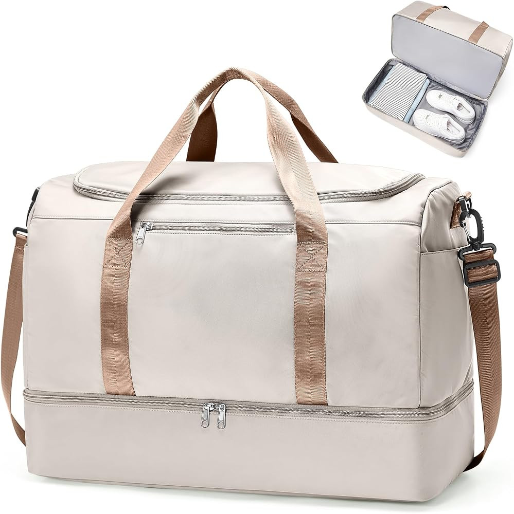 Extra Large Travel Duffel Bag, Carry-On Weekender Bags for Women Travel | Amazon (US)