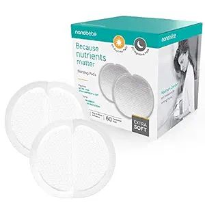 Nanobébé Disposable Nursing Pads – 40 Days and 20 Nights Ultra Thin & Extra Absorbent Vented ... | Amazon (US)