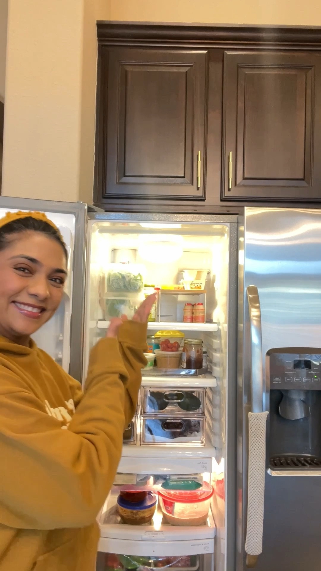 How I keep all of my food organized in the fridge. I love the lazy Susan  

#LTKfoodie #LTKHome #LTKSeasonal