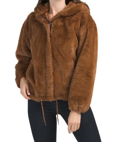 Faux Fur Hooded Coat | Marshalls