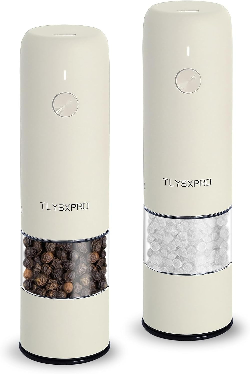 Small Electric Salt and Pepper Grinder Set, USB Rechargeable, Automatic Pepper Grinder Shakers Mi... | Amazon (US)