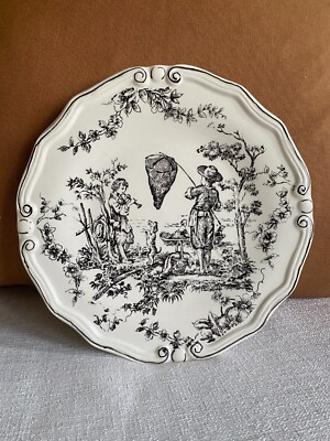 Toile Vintage Colonial Scene Plate | eBay US