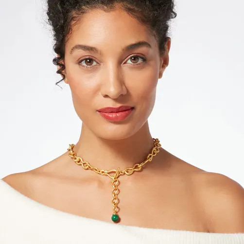 Roman Malachite Statement Necklace | The MET