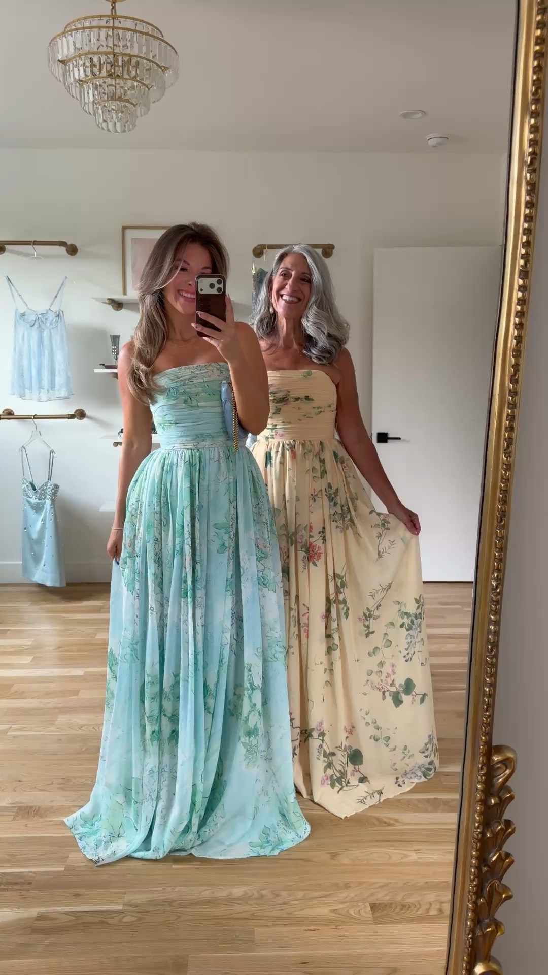 Mom and me summer wedding guest and formal event dresses!

sizing:
i'm 5'4" and typically wear a small/2

mom is 5'4" and typically wears a medium/6
• strapless floral gown: 4

Wedding guest
Formal event
Black tie
Floral
Metallic
Pleated
Mother of the bride
Special occasion

#LTKootd #LTKSeasonal #LTKWedding