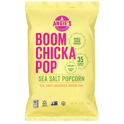 Angie's Boomchickapop Sea Salt Popcorn - 4.8oz | Target