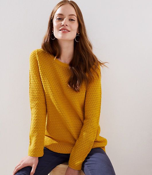 LOFT Stitchy Sweater | LOFT