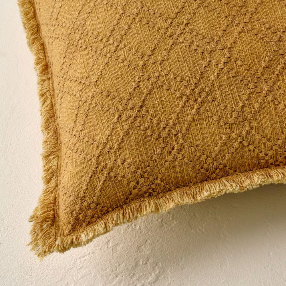 Textured Grid Pillow | Magnolia