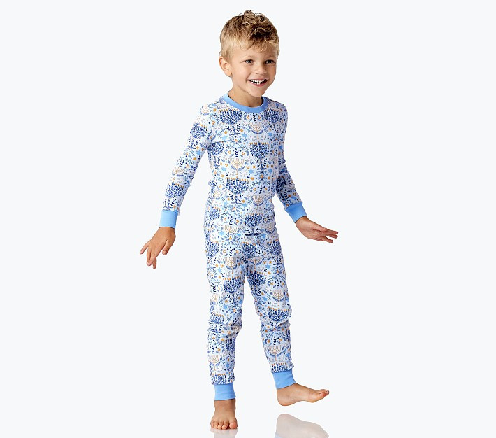 Rifle Paper Co. Hanukkah Organic Pajama Set | Pottery Barn Kids