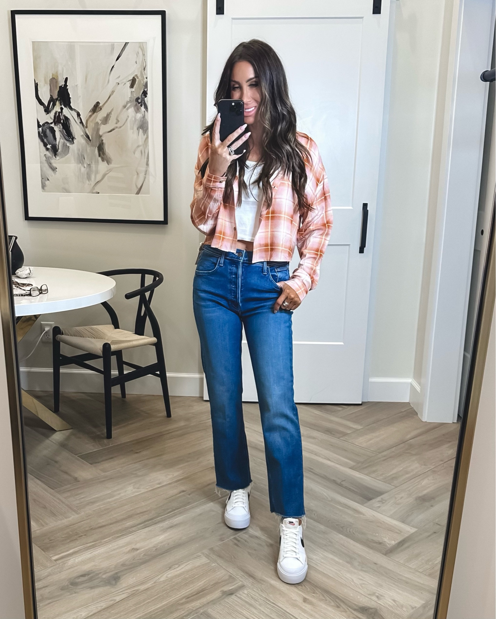 Mother jeans wearing 26 but should have sized down to 25
Super cute with sneakers these are the platform Nike I’ve owned run tts
Cute plaid top sZ small
Tank is from Amazon and comes in a pack of 4
#ltkfind

#LTKsalealert #LTKxNSale #LTKstyletip