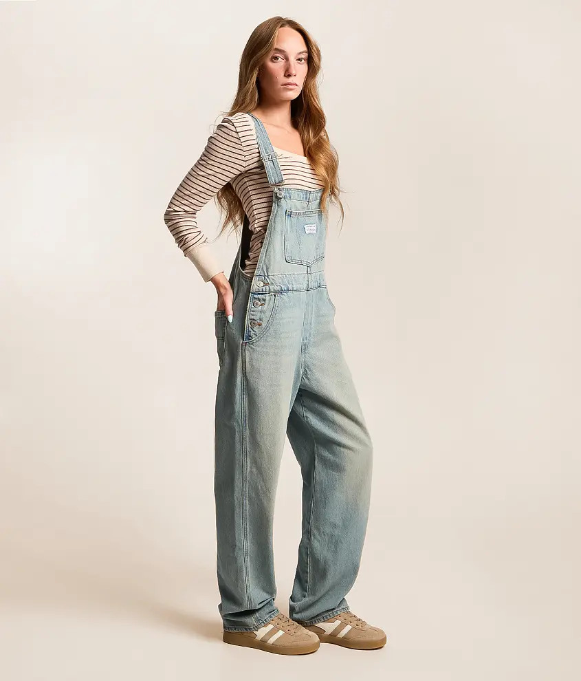 Vintage Classic Straight Denim Overalls | Buckle