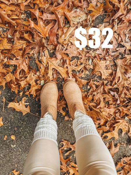 These comfy boots are now only $32✨ Perfect for walking your pup on cold mornings or running errands. 
#shoes #boots #booties #fallboot #winterboot #falloutfit #cozy #kneehighsocks 

#LTKshoecrush #LTKfindsunder50 #LTKCyberWeek