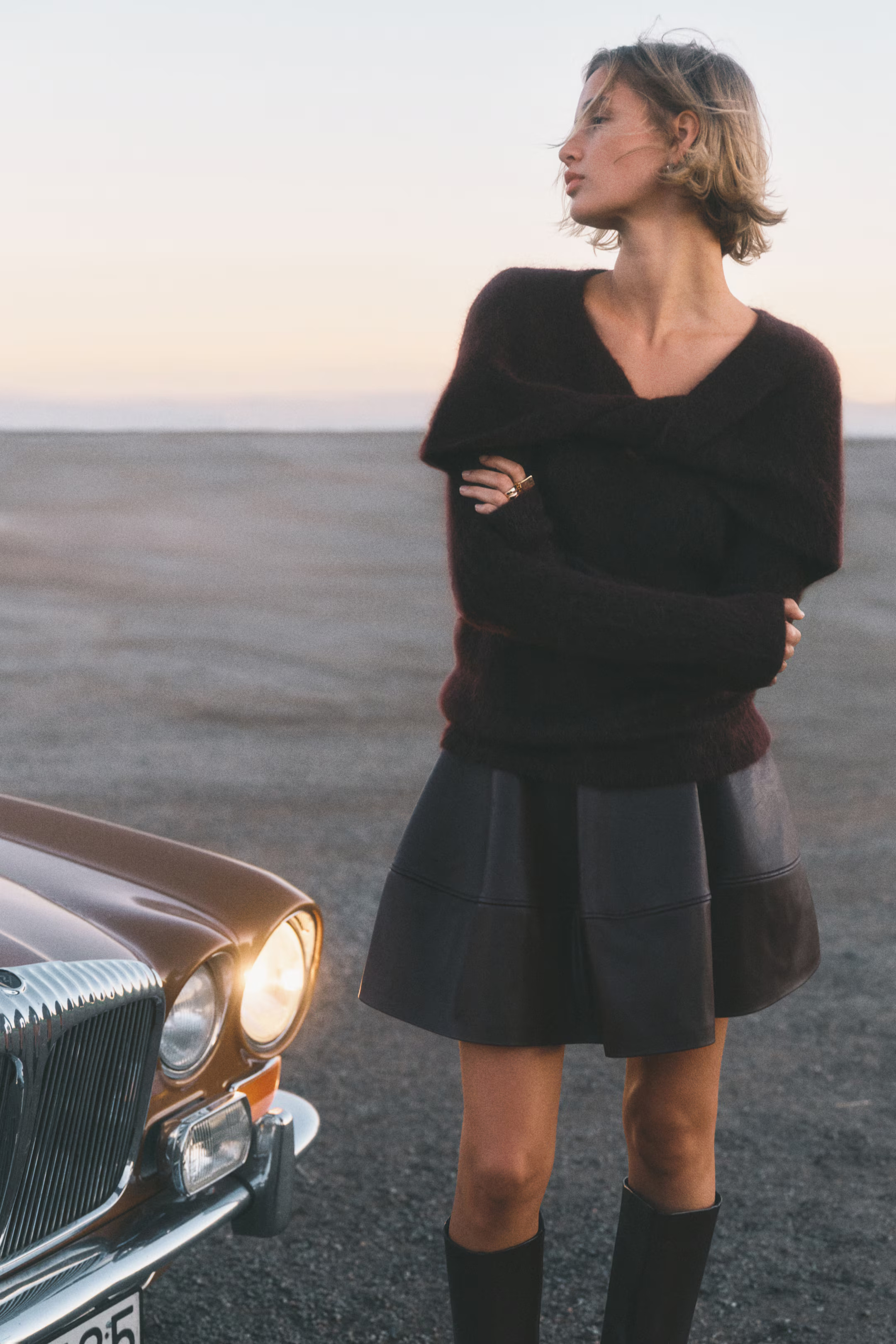 Mohair-blend twist-detail top | H&M (UK, MY, IN, SG, PH, TW, HK)