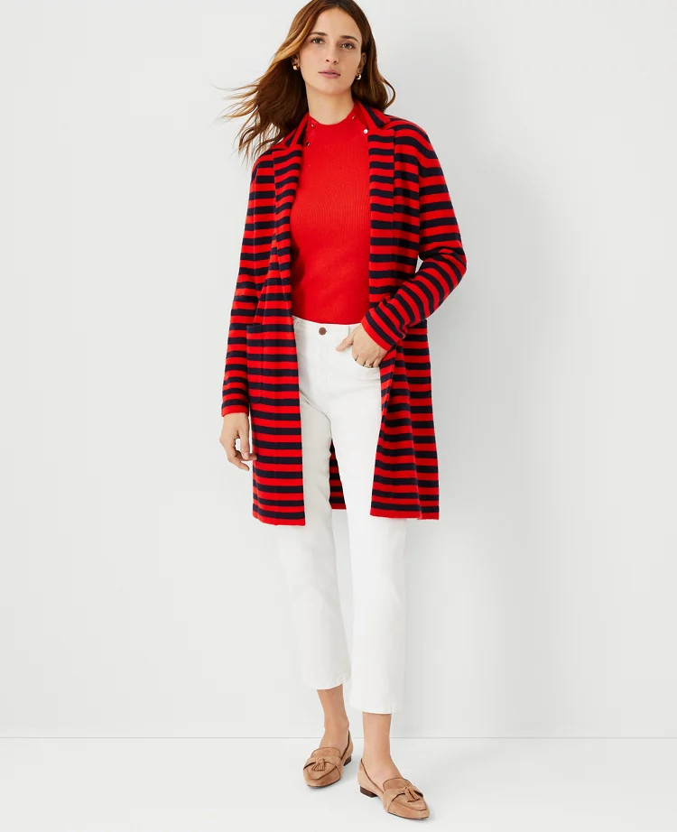 Striped Coatigan | Ann Taylor (US)