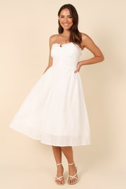 Lille Midi Dress - White | Petal & Pup (US)