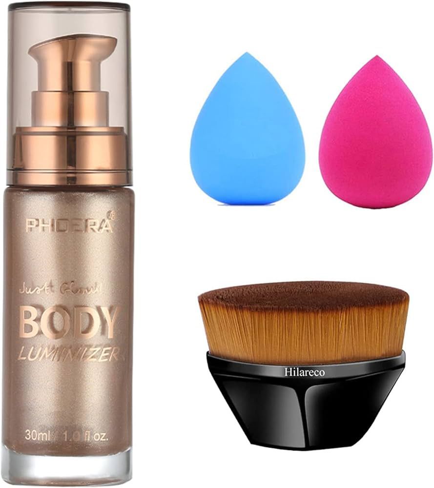 PHOERA Body Luminizer, Waterproof Moisturizing and Glow For Face & Body, Radiance All In One Make... | Amazon (US)