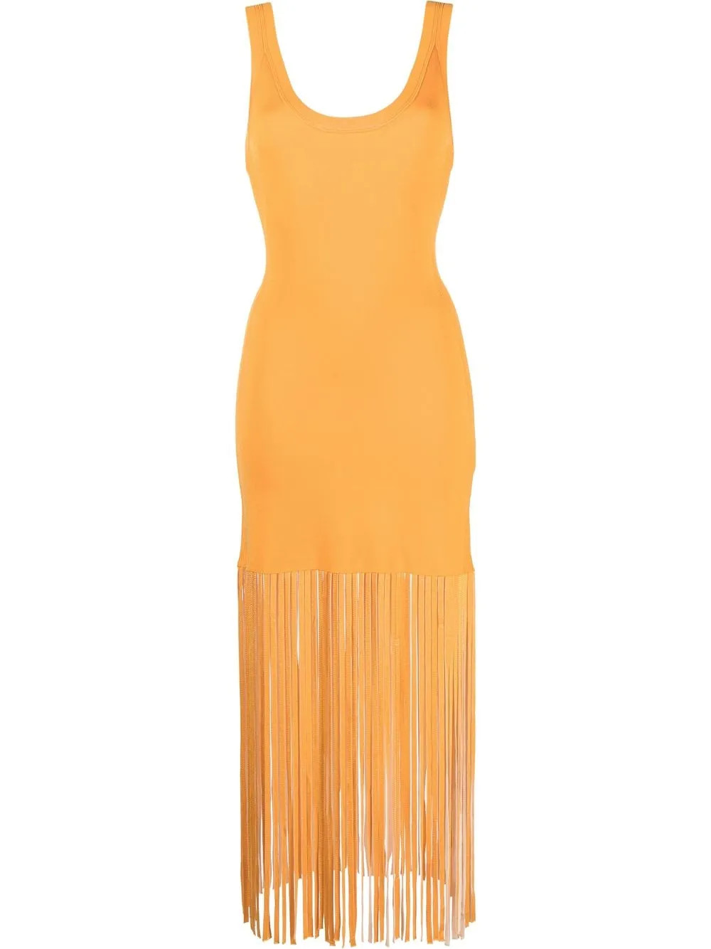 fringed sleeveless dress | Farfetch Global