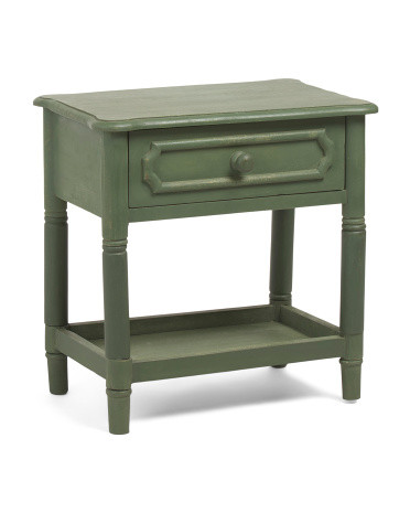 24x16x24 Wood 1 Drawer Side Table | TJ Maxx