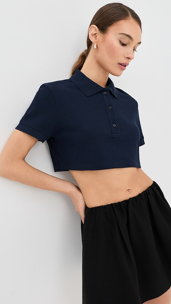 Crop Polo Top | Shopbop