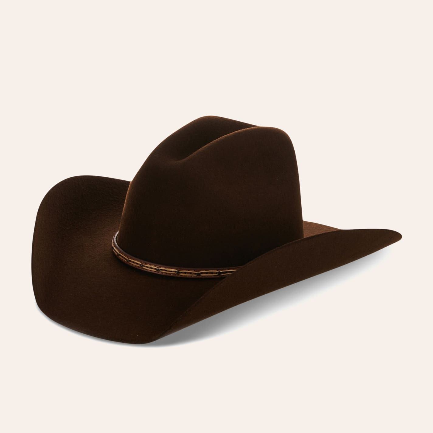 Justin Bent Rail Sheridan Brown Cattlemen's Crown Wool Cowboy Hat - 63/4 - From Cavender's | Cavender's