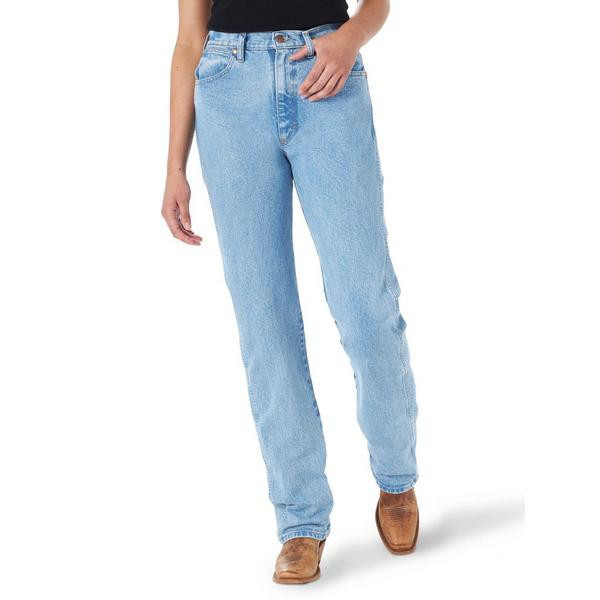 Women's Wrangler Cowboy Cut Slim Fit Tapered Jeans Blue 15 32 | Scheels Sports