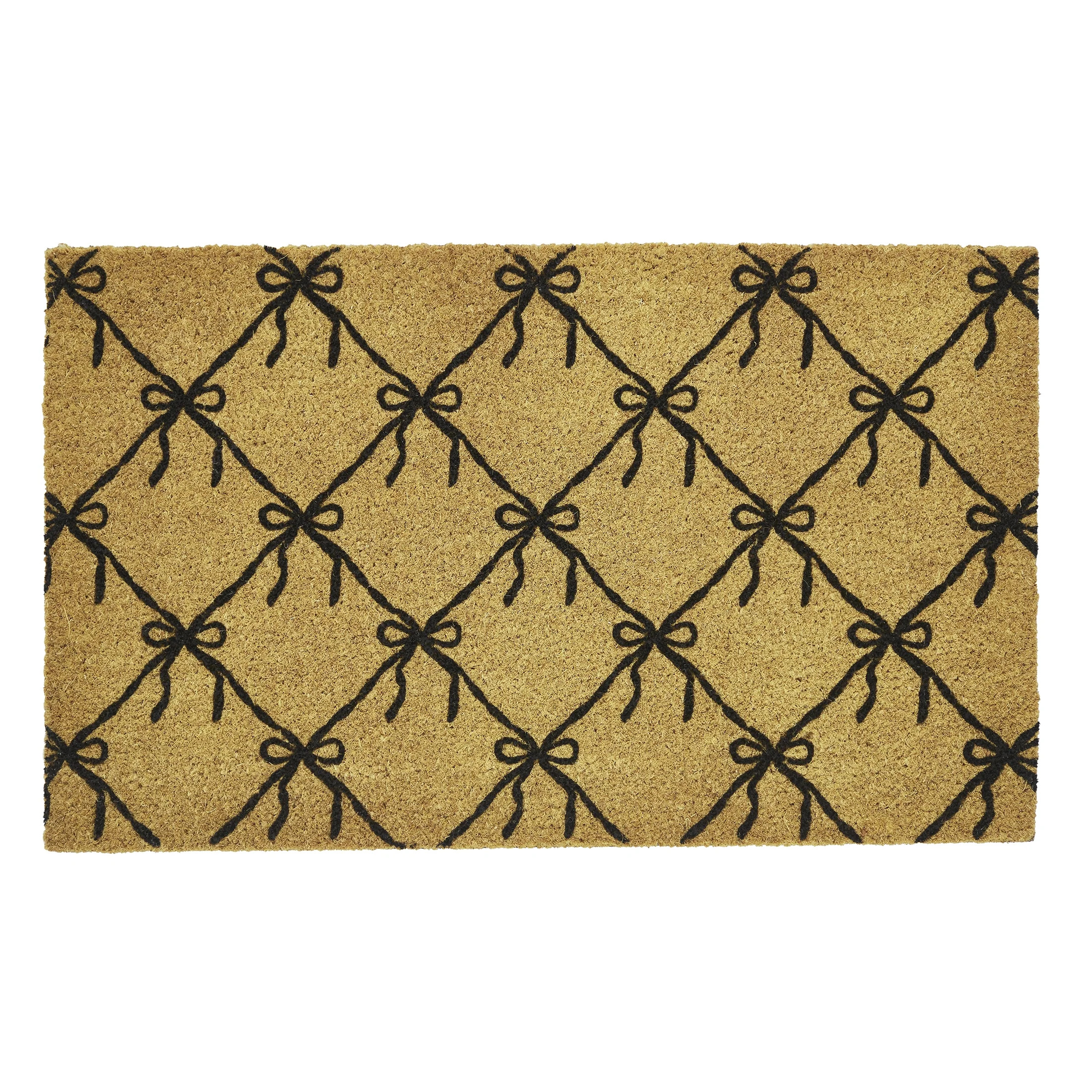 My Texas House Natural/Black Ribbon Outdoor Coir Doormat, 18" x 30" - Walmart.com | Walmart (US)