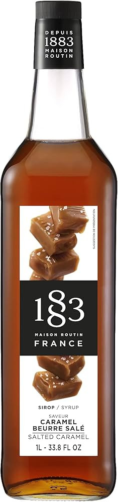 1883 Salted Caramel Syrup - Flavored Syrup for Hot & Iced Beverages - Gluten-Free, Vegan, Non-GMO... | Amazon (US)