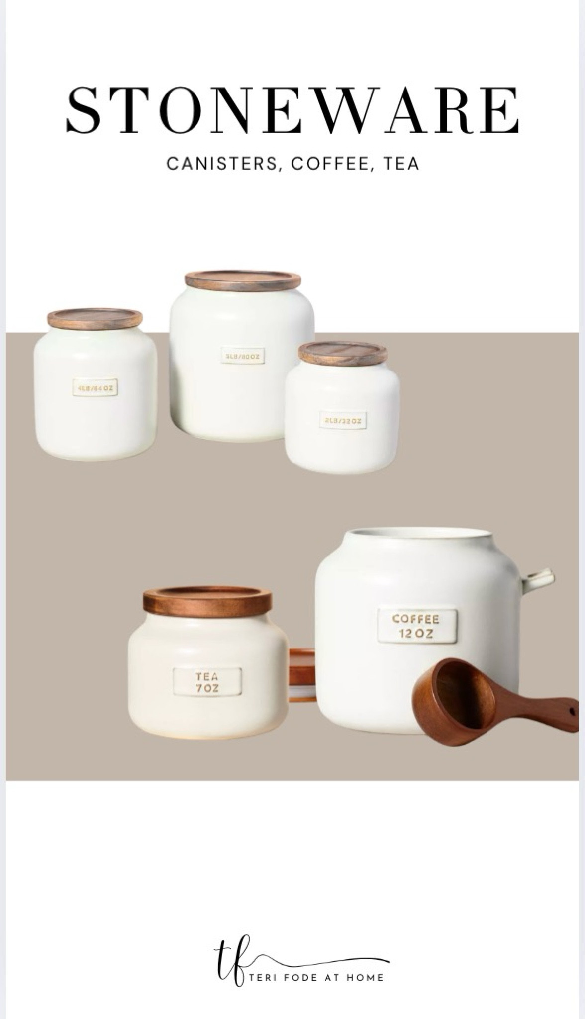 Kitchen canister set, coffee and tea canisters, kitchen dry goods containers 

#LTKHome